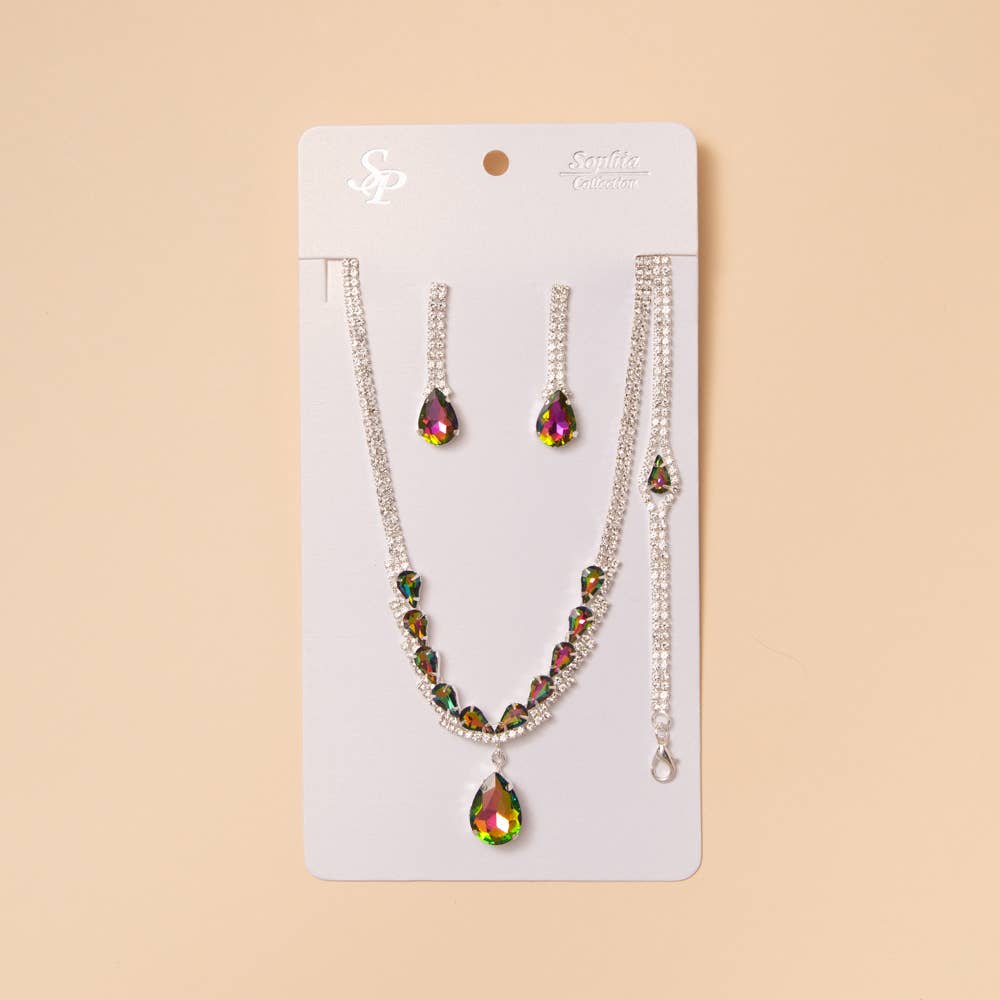 Three Piece Teardrop Jewelry Set