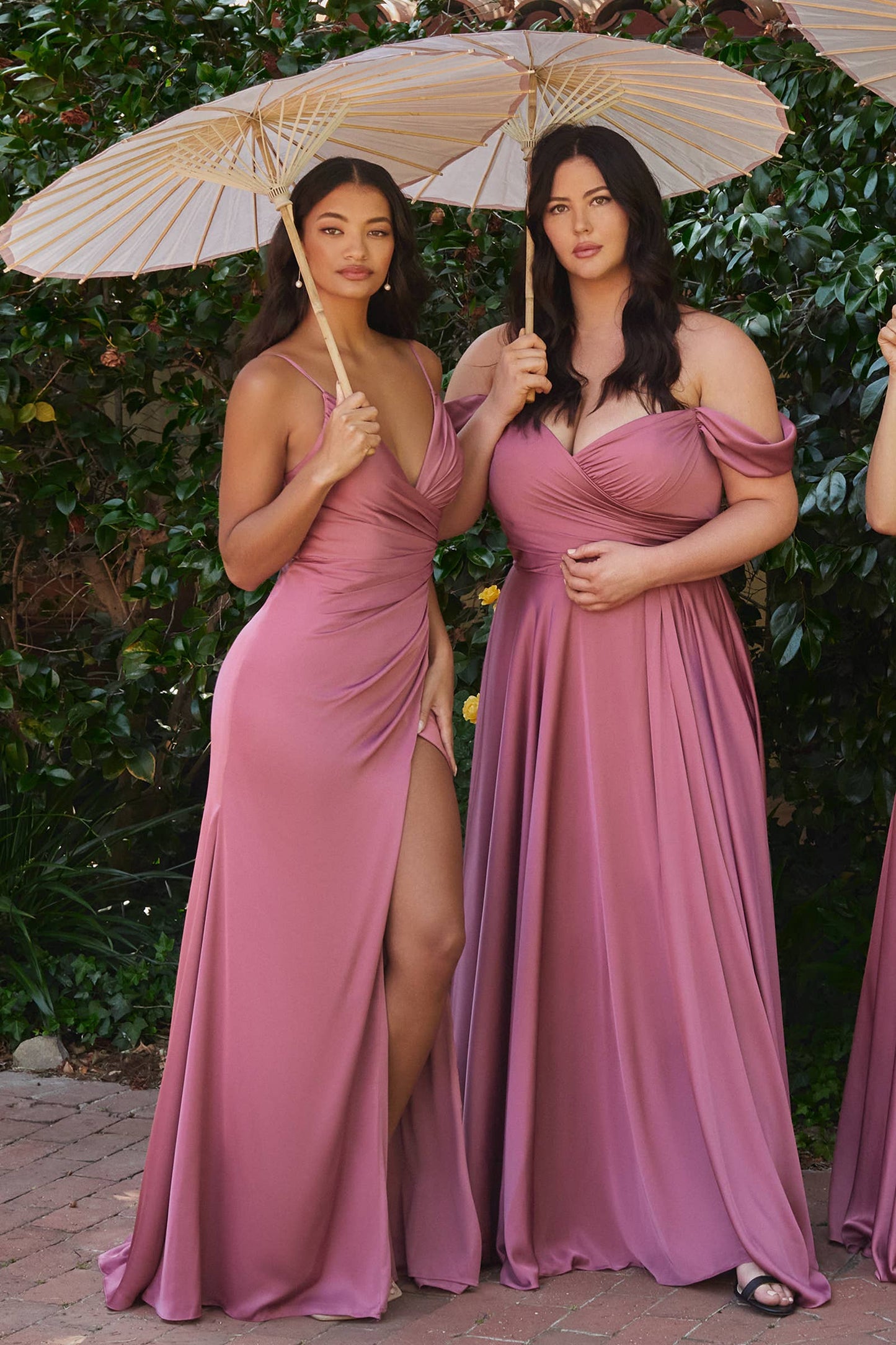 SATIN A-LINE OFF THE SHOULDER DRESS