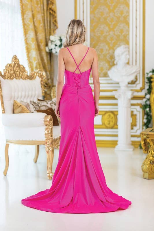 Spaghetti Straps and High Slit Dress
