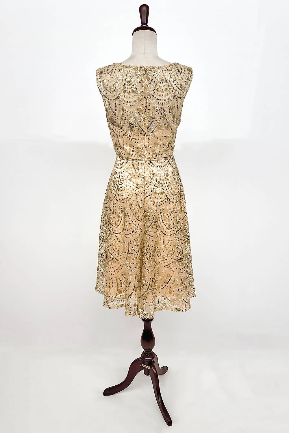 Short Dress With Metallic Details