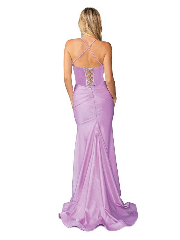 Spaghetti Straps and High Slit Dress