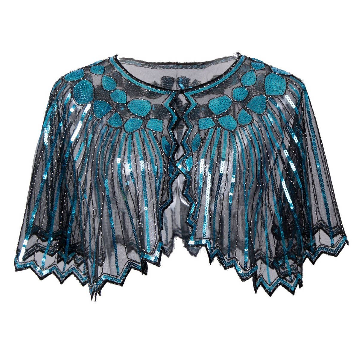 Lace Sequin Shawl – Evening Party Dress Cover_CWMM8954