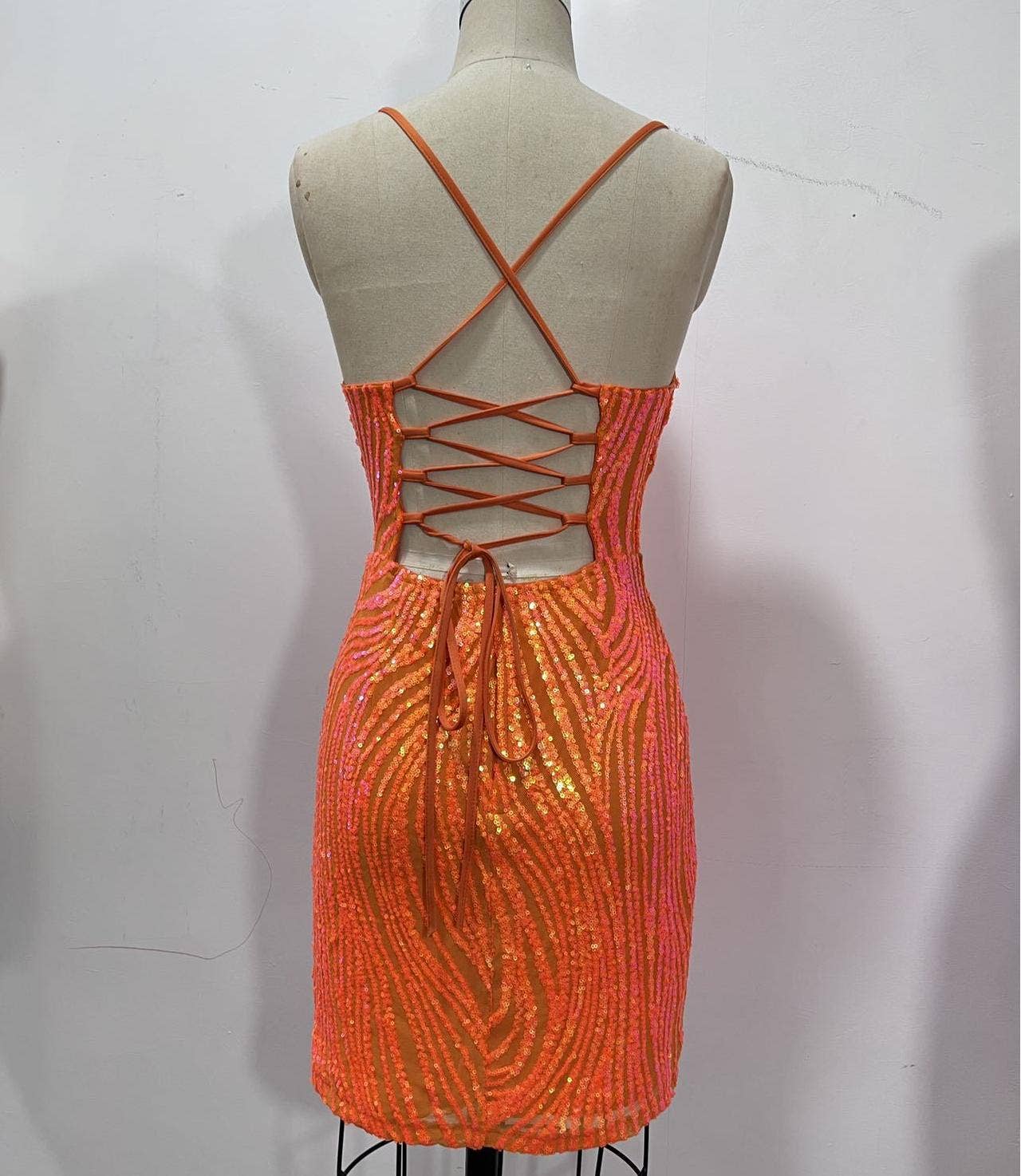 Sequin Mini Slip Party Dress