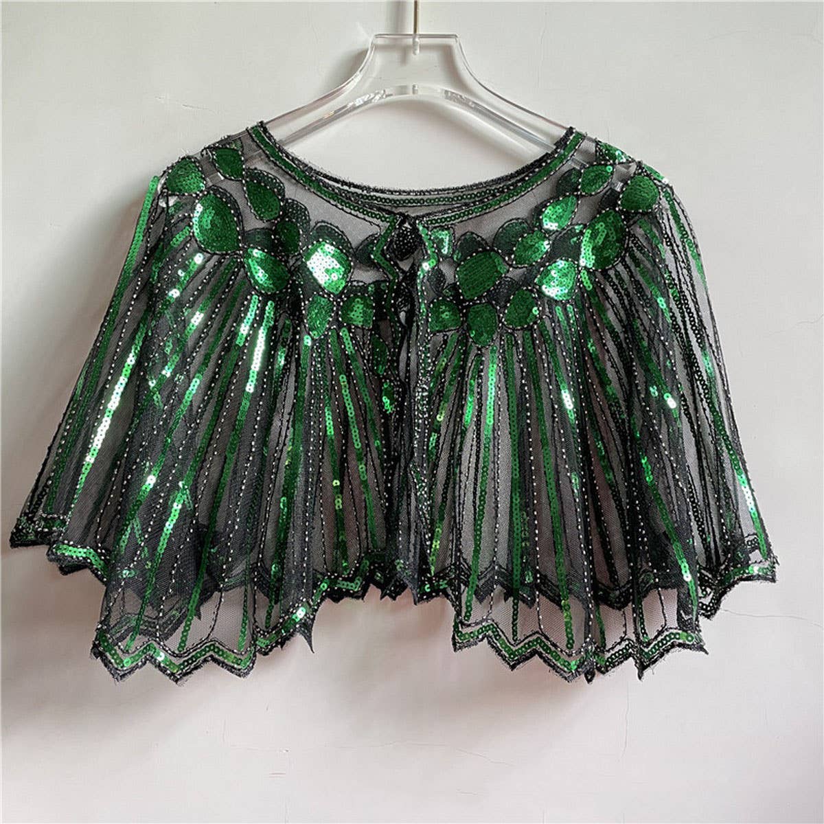 Lace Sequin Shawl – Evening Party Dress Cover_CWMM8954