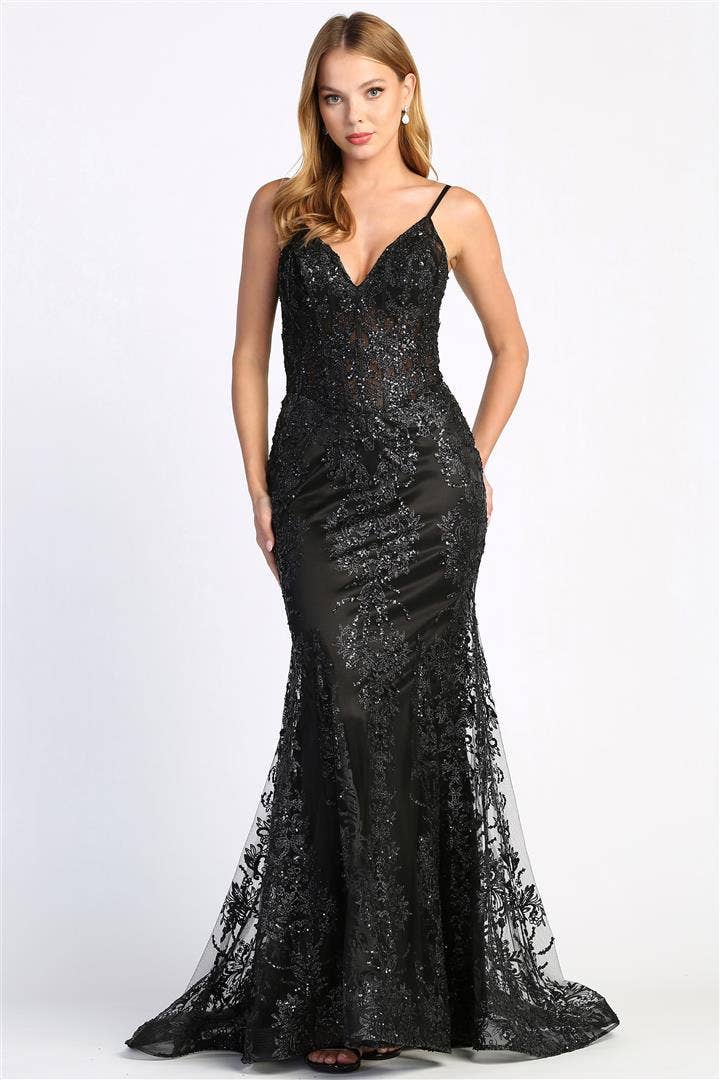 Glitter V-neck Mermaid