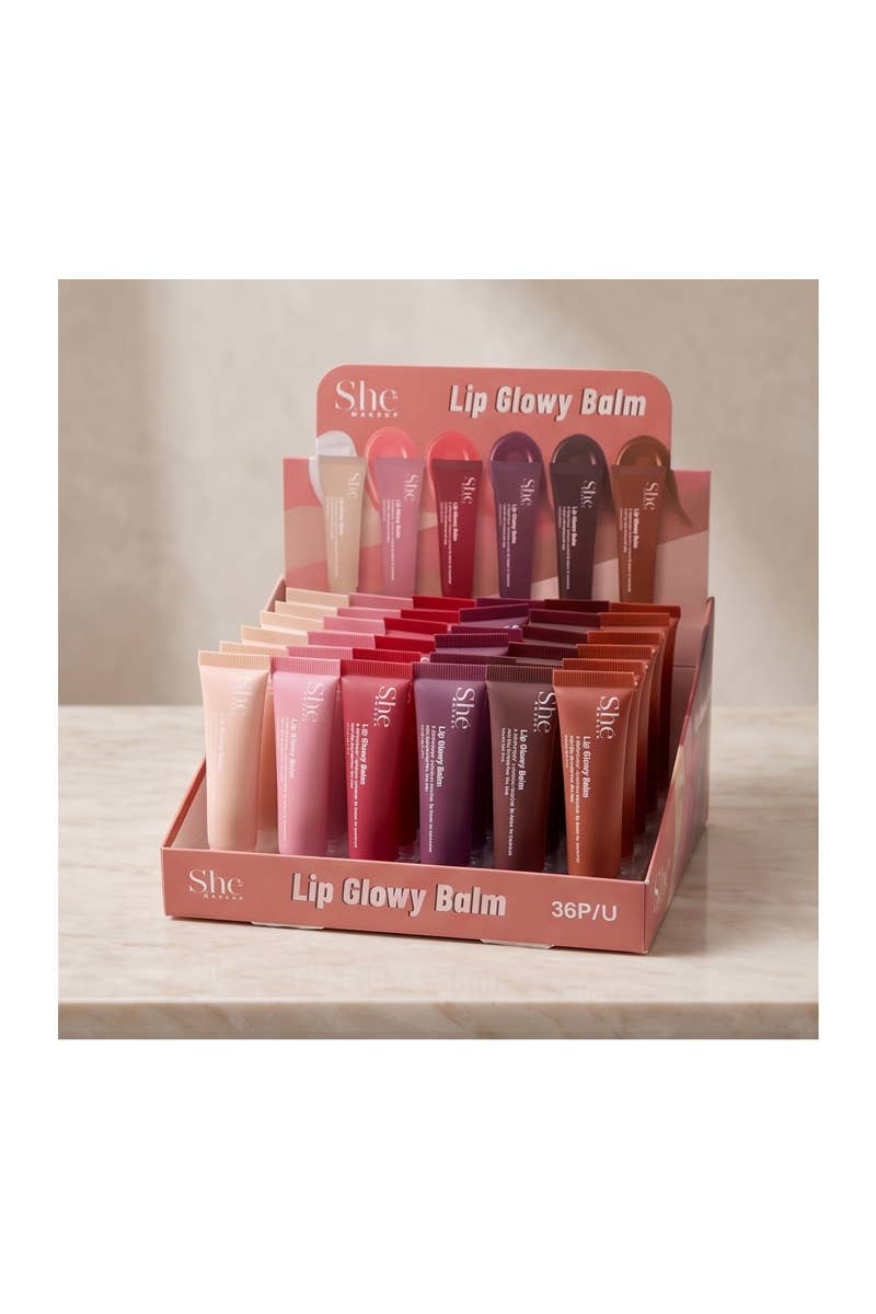 SHE LG24 Lip Glowy Balm - 36 pcs
