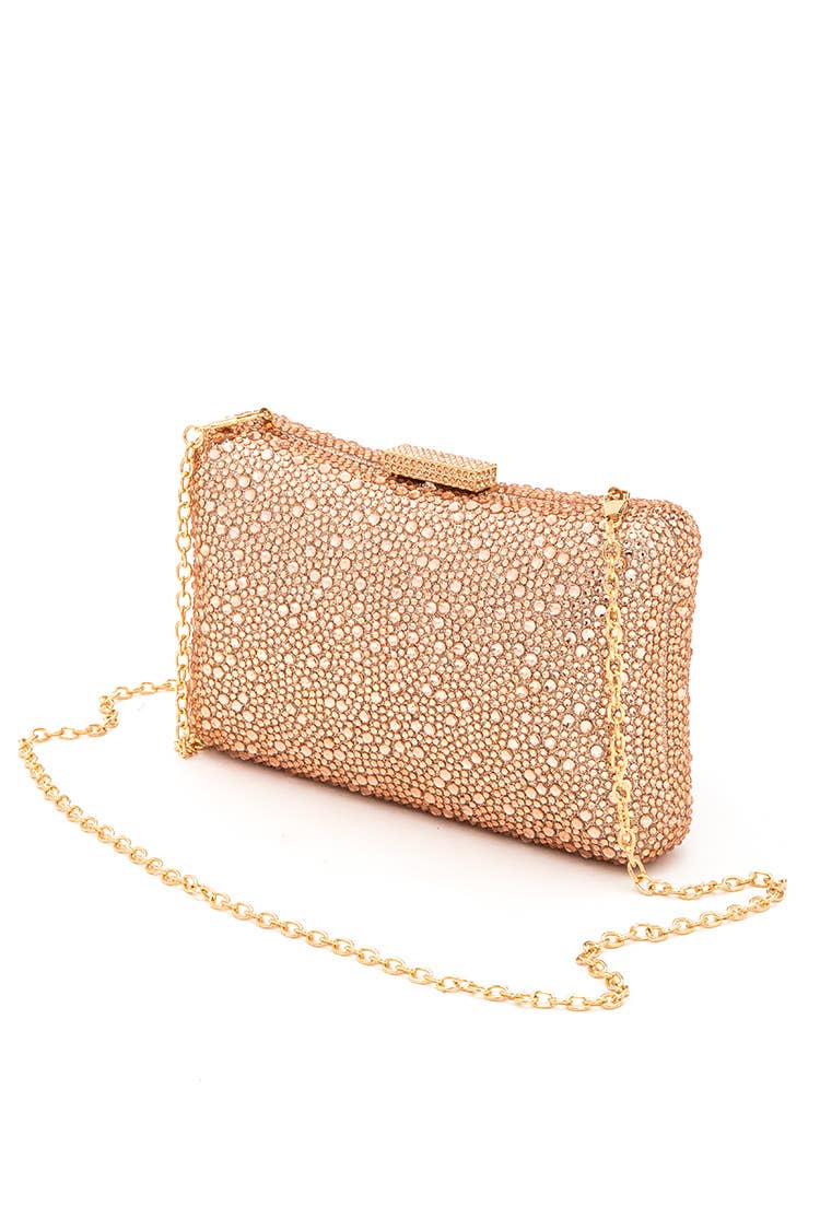 Z Clutch- Crystal Pave Statement Box Clutch