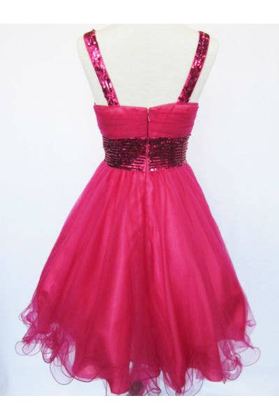Short Dress With Sequins