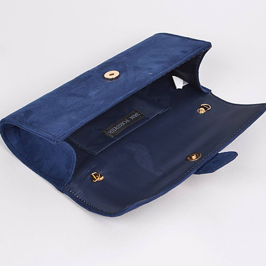 Z Clutch- Suede Small Clutch
