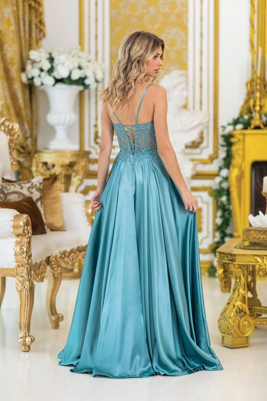 Strapless with Beaded Bodice
