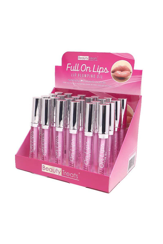 Beauty Treats 556 Full On Lips Lip Plumping Oil - 24pc