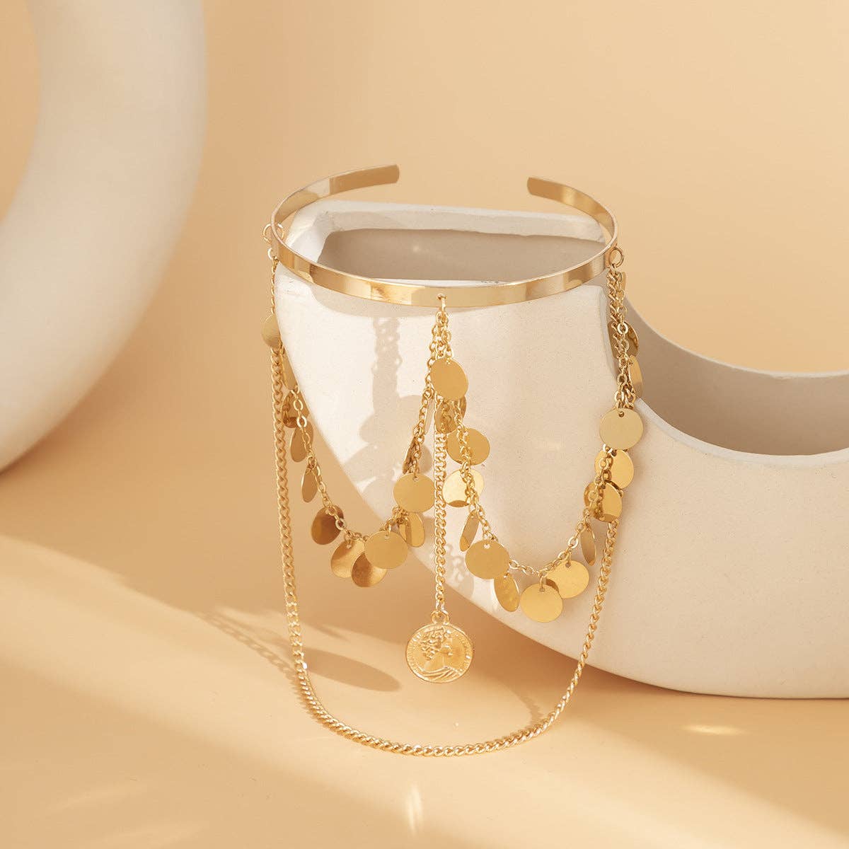 Vintage Punk Tassel Chain Arm Cuff MK2ZCEP6W6JAC04