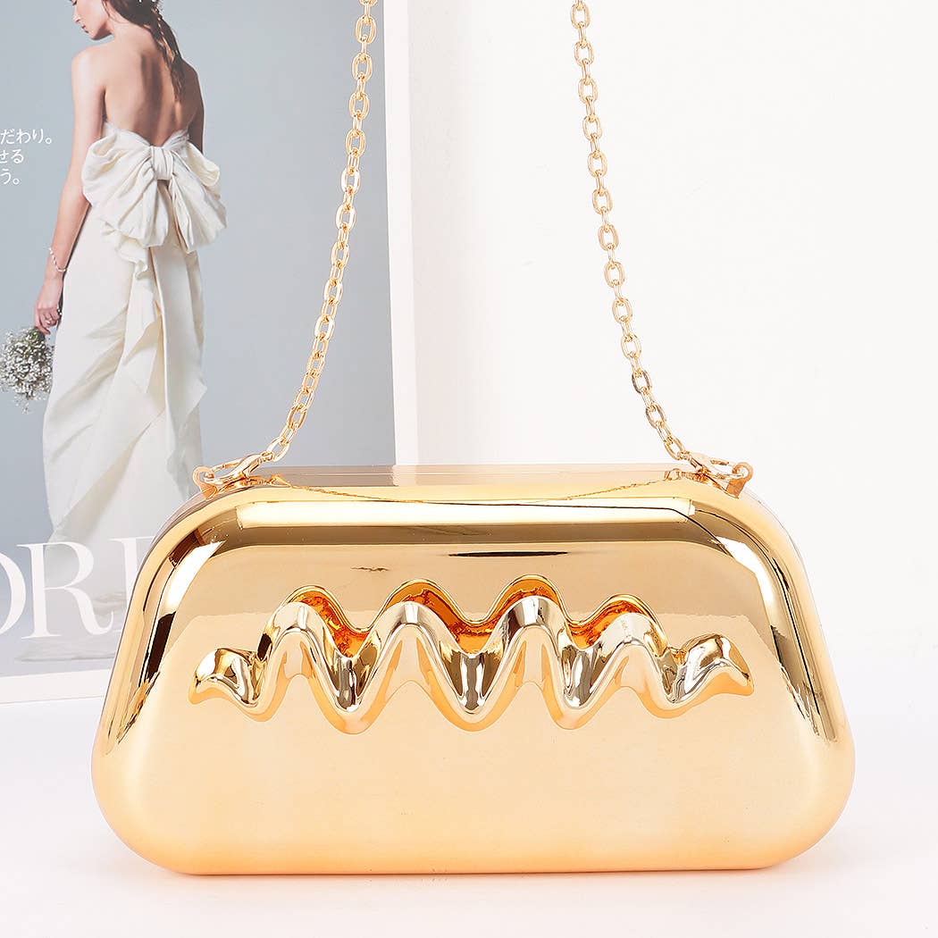 Z Clutch- Metallic Acrylic Party Clutch