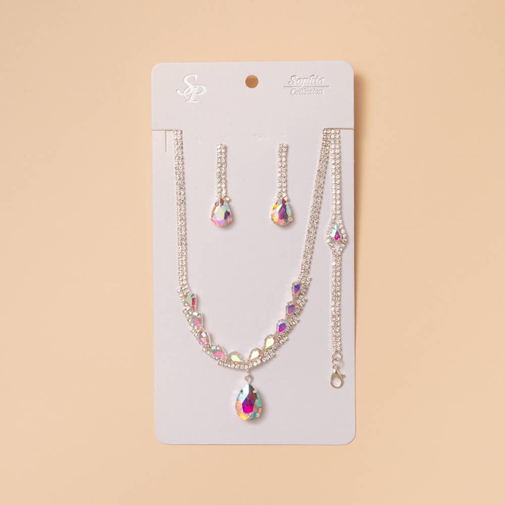 Three Piece Teardrop Jewelry Set