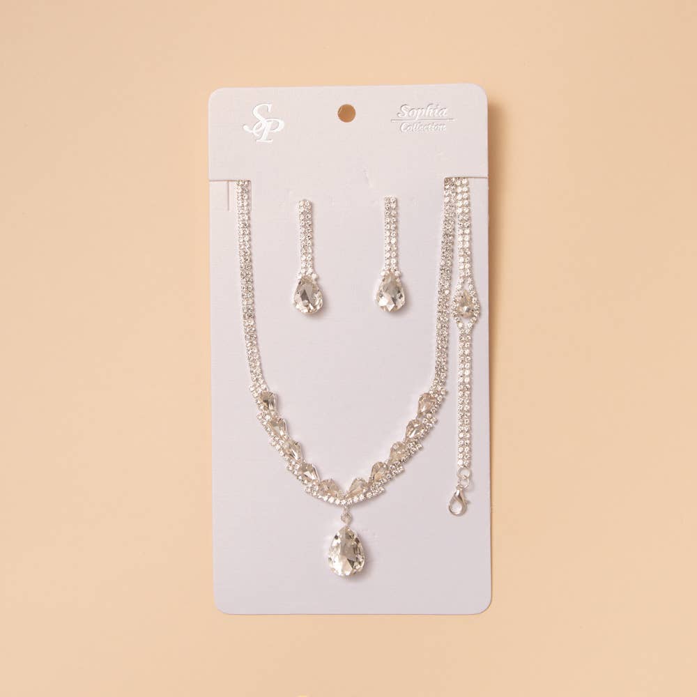 Three Piece Teardrop Jewelry Set