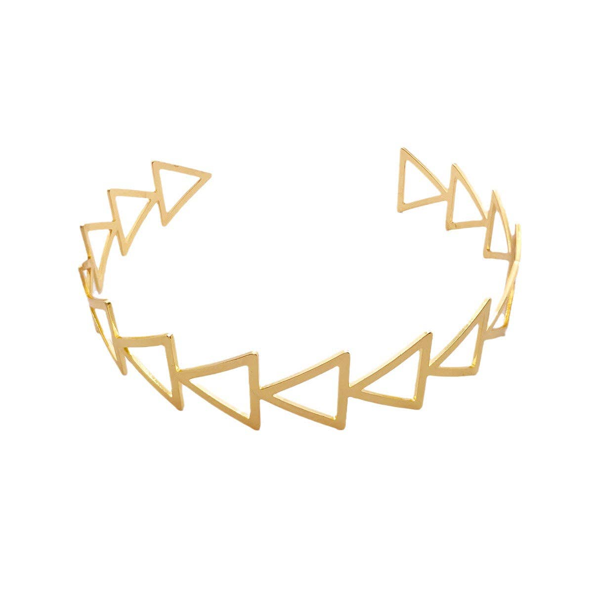 Simple Hellow Out Triangle Arm Cuff MK2ZCEP6W6JAC17