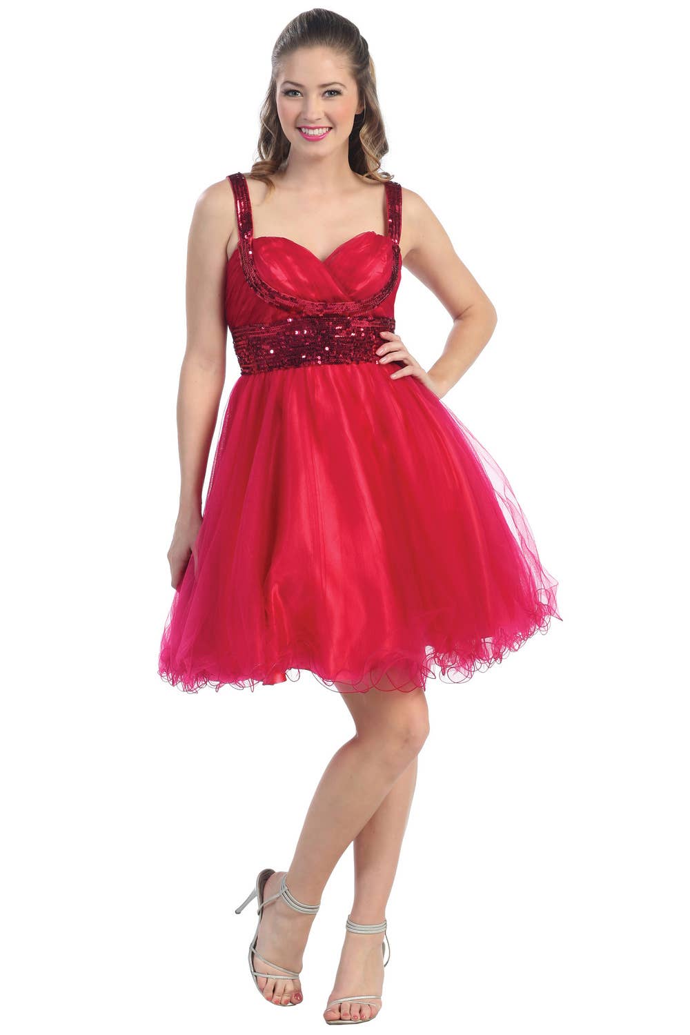 Short Dress With Sequins