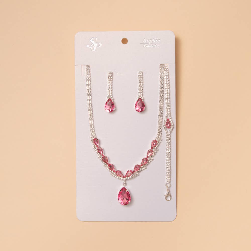 Three Piece Teardrop Jewelry Set