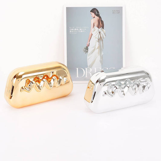 Z Clutch- Metallic Acrylic Party Clutch