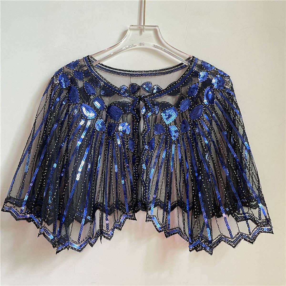 Lace Sequin Shawl – Evening Party Dress Cover_CWMM8954