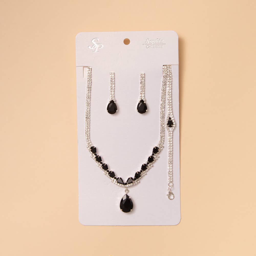 Three Piece Teardrop Jewelry Set