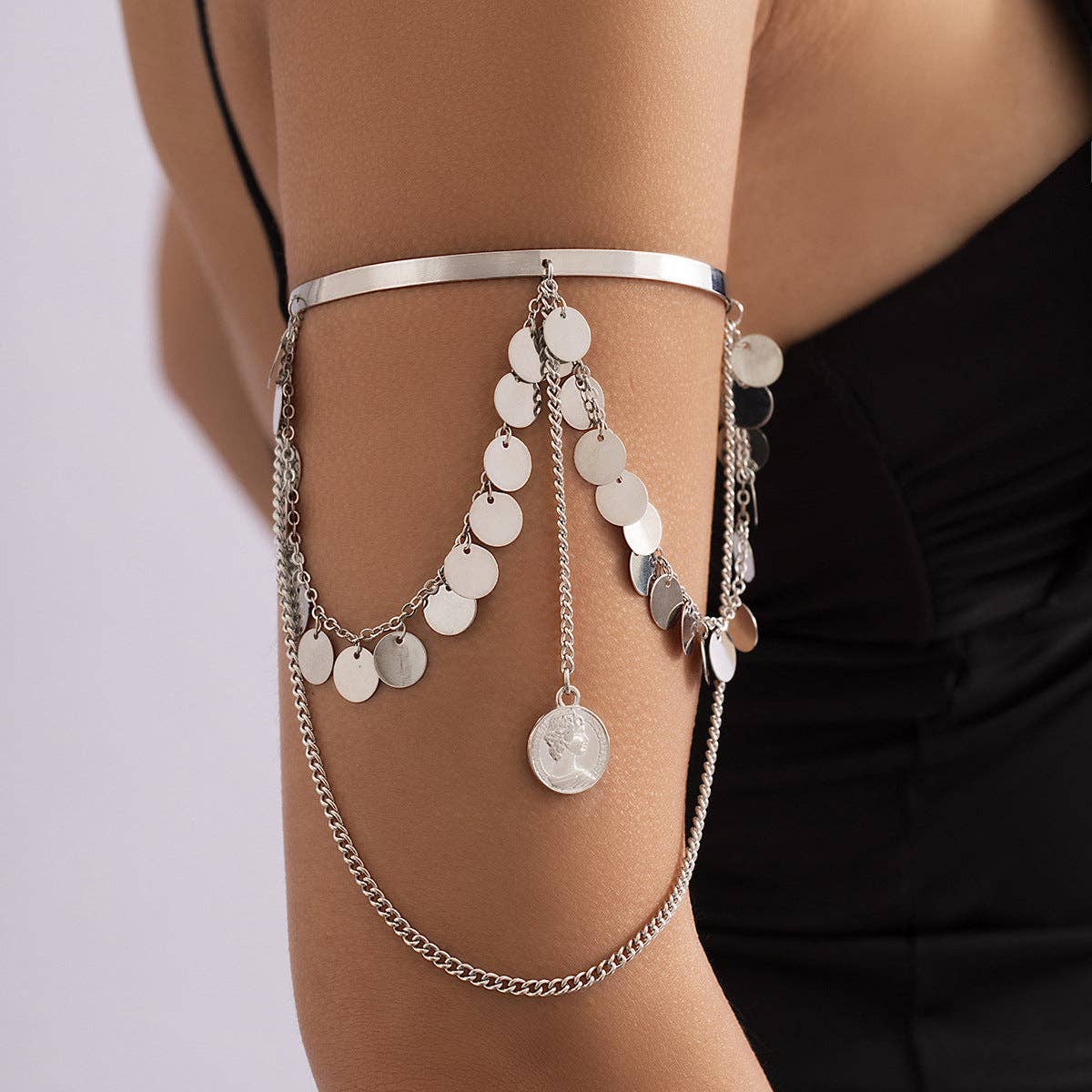Vintage Punk Tassel Chain Arm Cuff MK2ZCEP6W6JAC04