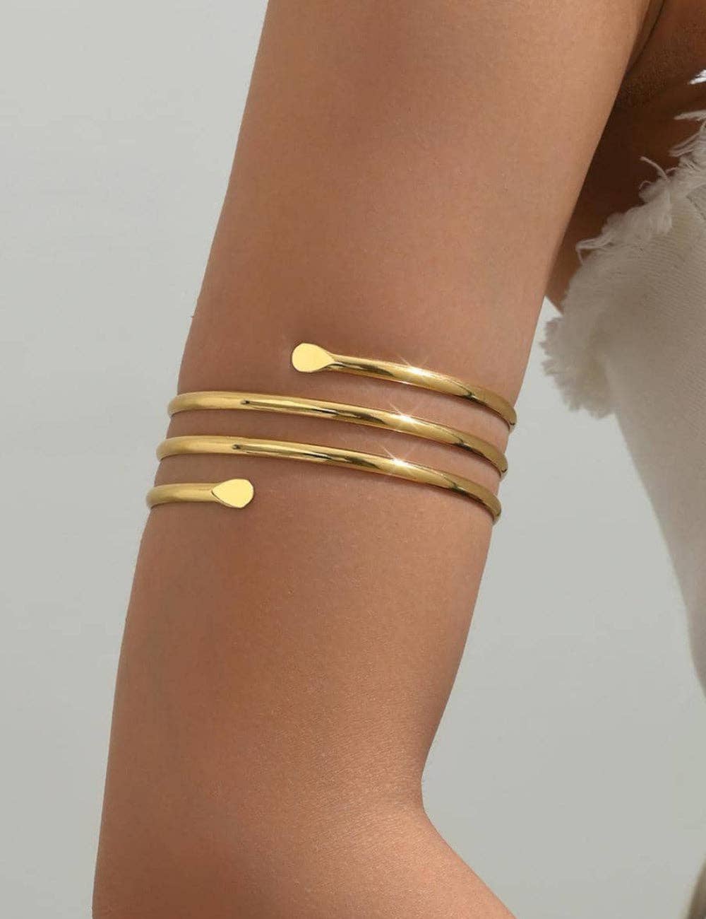Simple Layered Punk Arm Cuff MK2ZCEP6W6JAC12
