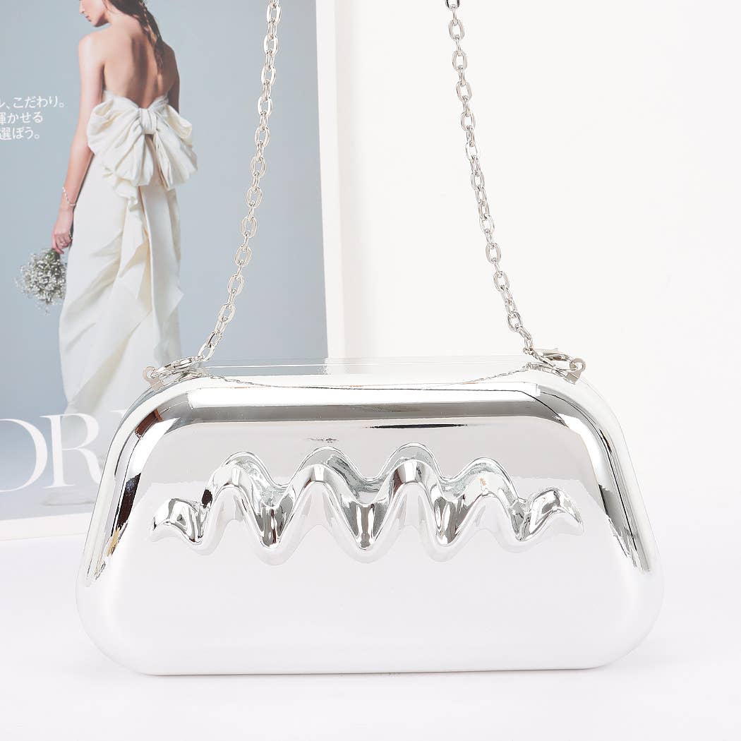 Z Clutch- Metallic Acrylic Party Clutch