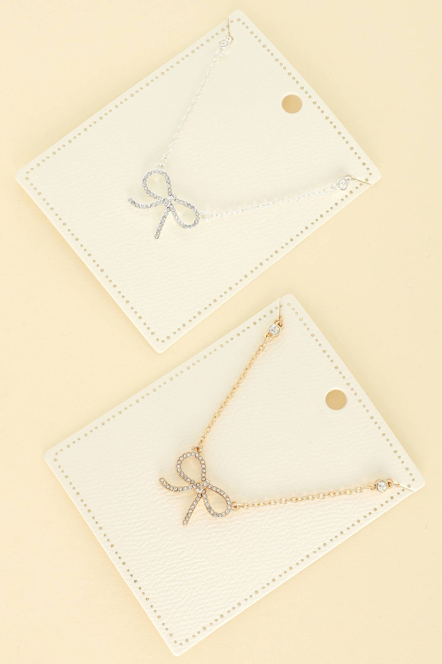 Fashion Cut-Out Bow Pendant Necklace