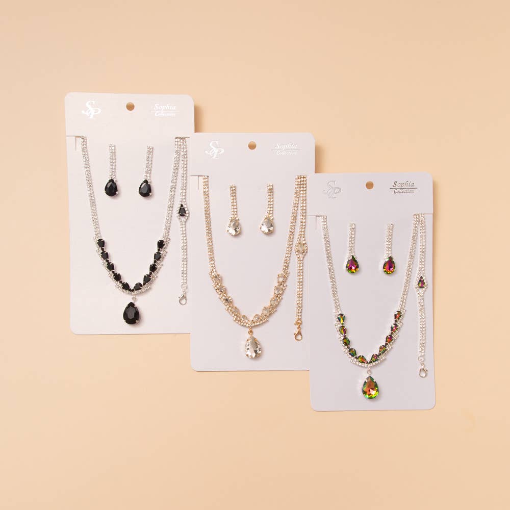 Three Piece Teardrop Jewelry Set