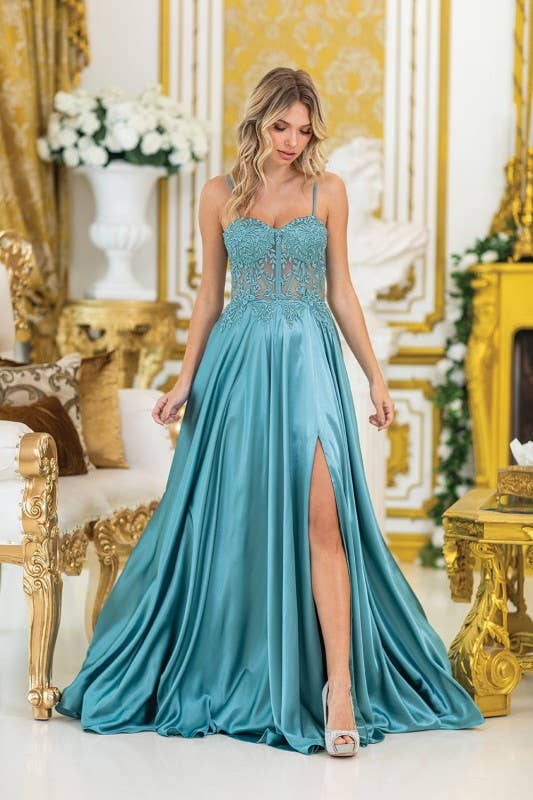 Strapless with Beaded Bodice